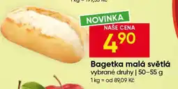 Hruška Bagetka malá světlá nabídka
