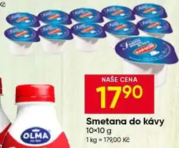Hruška Smetana do kávy nabídka