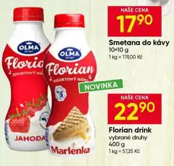 Hruška Florian drink nabídka