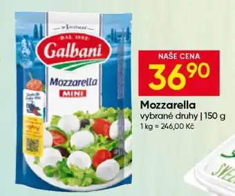 Hruška Mozzarella nabídka
