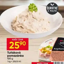 Hruška Tuňáková pomazánka nabídka