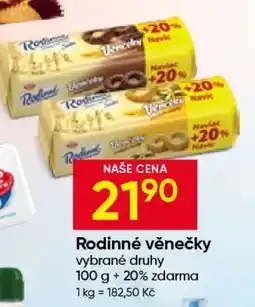 Hruška Rodinné Věnečky nabídka