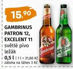 Coop GAMBRINUS PATRON 12 EXCELENT 11 nabídka