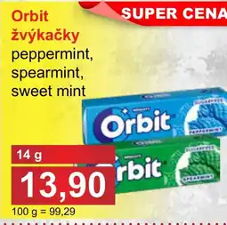 PLUS JIP Orbit žvýkačky nabídka