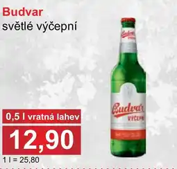 PLUS JIP Budvar světlé výčepní nabídka