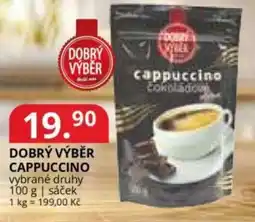 Potraviny CZ Dobrý výběr cappuccino nabídka