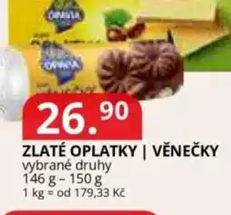 Potraviny CZ Zlaté oplatky | věnečky nabídka