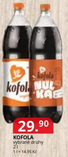 Potraviny CZ Kofola nabídka