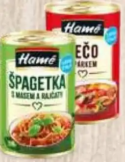 Potraviny CZ Hotové jídlo hamé v konzervĕ nabídka