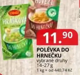 Potraviny CZ Polévka do hrnečku nabídka