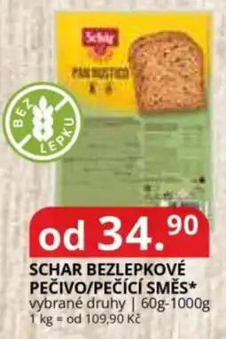 Potraviny CZ Schar bezlepkové pečivo/pečící směs nabídka