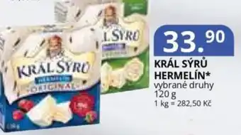 Potraviny CZ Král sýrů hermelín nabídka
