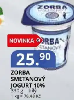 Potraviny CZ Zorba smetanový jogurt 10% nabídka