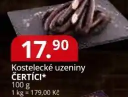 Potraviny CZ Kostelecké uzeniny čertíci nabídka