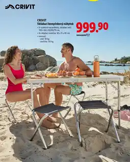 Lidl CRIVIT Skládací kempinkový nábytek nabídka