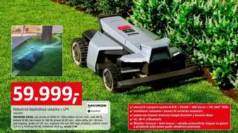 Robotická bezdrátová sekačka s GPS