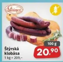 Coop Štýrská klobása nabídka