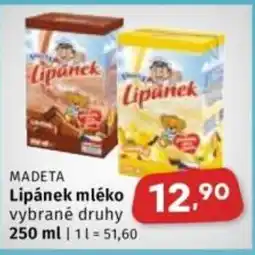 Coop Madeta Lipánek mléko nabídka
