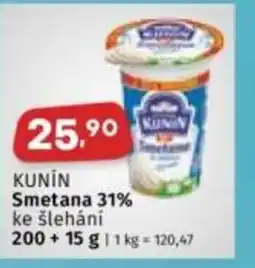 Coop KUNIN Smetana 31% ke šlehání nabídka