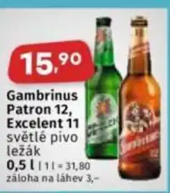 Coop Gambrinus Patron 12, Excelent 11 nabídka