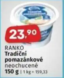 Coop RANKO Tradiční pomazánkové nabídka