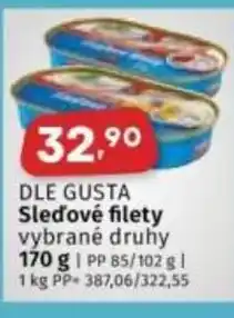 Coop DLE GUSTA Sleďové filety nabídka