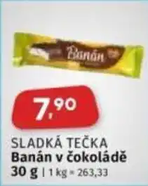 Coop SLADKÁ TEČKA Banán v čokoládě nabídka