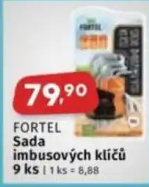 Coop FORTEL Sada imbusových klíčů nabídka