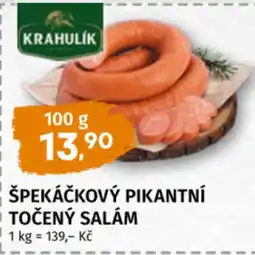 Coop Špekáčkový pikantní točený salám nabídka