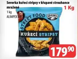 Partner Maloobchodní síť SEVERKA Kuřecí stripsy v křupavé strouhance mražené nabídka