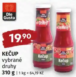 Coop Kečup nabídka