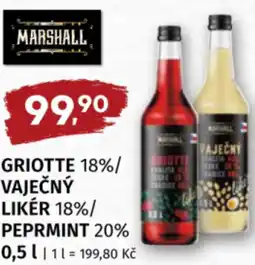 Coop Griotte 18%/ vaječný liker 18%/ peprmint 20% nabídka