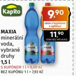Coop Maxia minerální voda nabídka