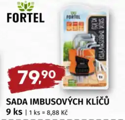 Coop Fortel Sada imbusových klíčů nabídka