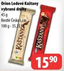 Partner Maloobchodní síť ORION Ledové kaštany vybrané druhy nabídka