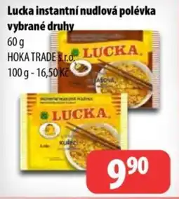 Partner Maloobchodní síť LUCKA Instantní nudlová polévka vybrané druhy nabídka