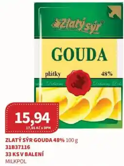 Kubík potraviny Zlatý sýr gouda 48% nabídka