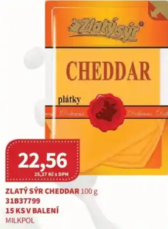 Kubík potraviny Zlatý sýr cheddar nabídka