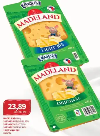 Kubík potraviny Madeta Madeland nabídka