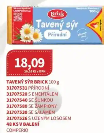 Kubík potraviny Tavený sýr Brick nabídka