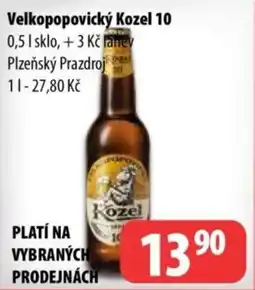 Partner Maloobchodní síť Velkopopovický Kozel 10 nabídka
