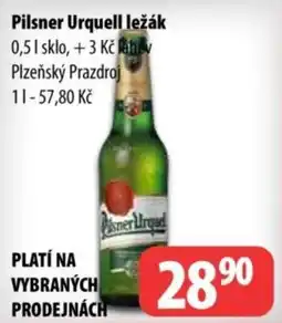 Partner Maloobchodní síť PILSNER URQUELL Ležák nabídka