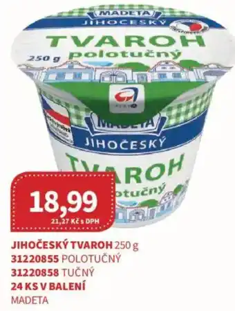 Kubík potraviny MADETA Jihočeský tvaroh nabídka