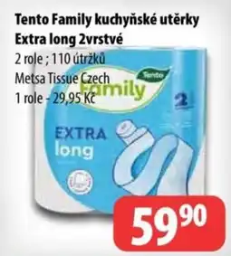Partner Maloobchodní síť TENTO FAMILY Kuchyňské utěrky extra long 2vrstvé nabídka