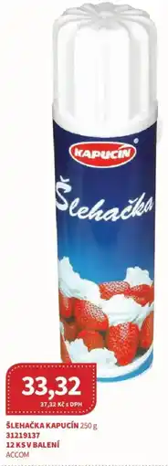 Kubík potraviny Šlehačka Kapucín nabídka