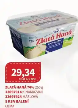 Kubík potraviny OLMA Zlatá haná 74% nabídka