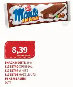 Kubík potraviny ZOTT Snack monte nabídka