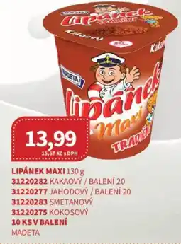 Kubík potraviny MADETA Lipánek maxi nabídka
