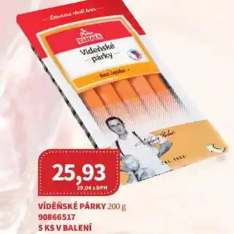 Kubík potraviny Vídeňské párky nabídka