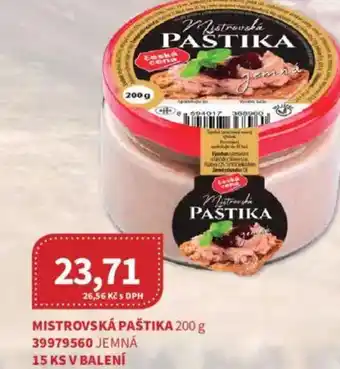 Kubík potraviny Mistrovská paštika nabídka